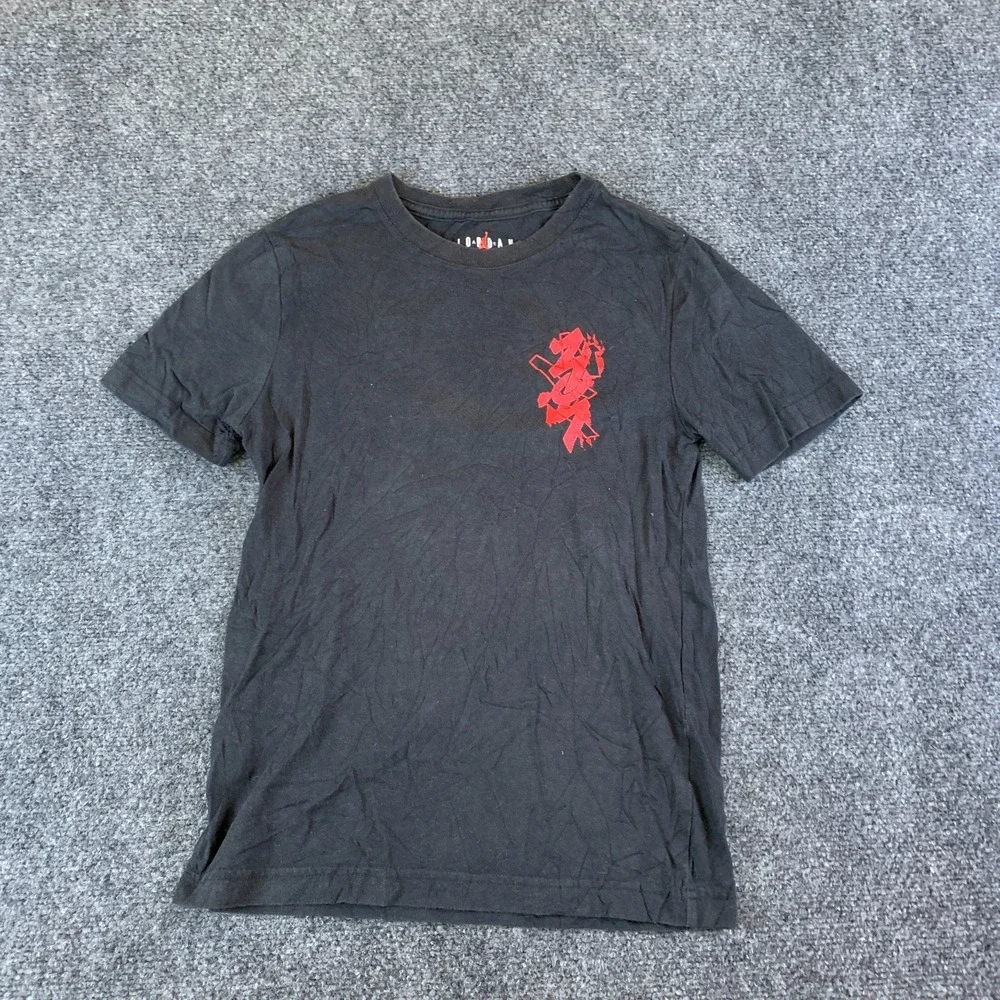 Jordan T Shirt Boys Medium 10-12 Black Zion Williamson Graphic Print Relaxed Fit